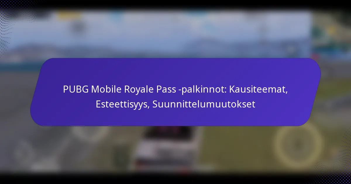 PUBG Mobile Royale Pass -palkinnot: Kausiteemat, Esteettisyys, Suunnittelumuutokset